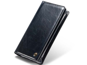 CaseMe Slim Wallet With Mobile Pouch - Blue/Black