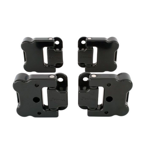 Optimill Front Security Door Hinges - Defender 90 - Black