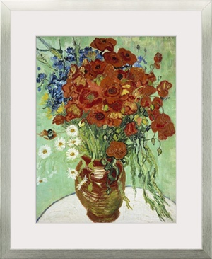 Vase With Cornflowers And Poppies, 1890