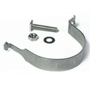 76mm Dia Post Sign Clip with M8 Square Head Bolt & Nut
