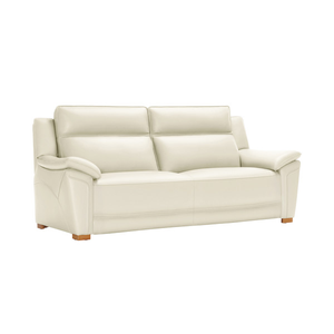 Dune 3 Seater Sofa in Snow White Leather