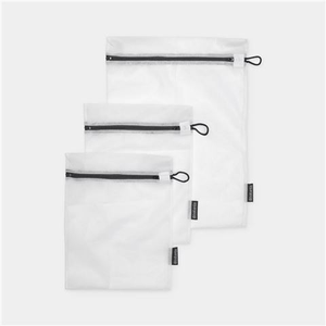 Brabantia - Wash Bags Set White w/Grey Zipper 3pce