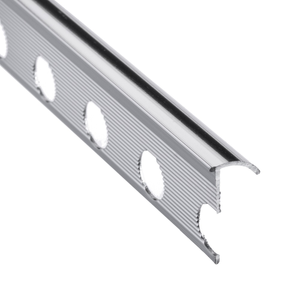 8mm Chrome Polished Round Tile Trim 2.4m