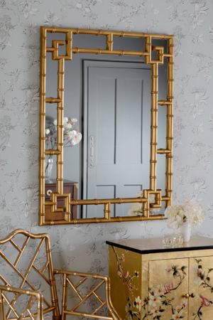 Laura Ashley Shawford Bamboo Effect Rectangle Mirror