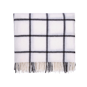 Beau Wool Throw, Storm Grey