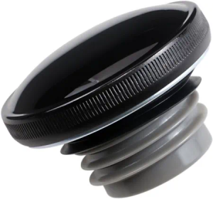 Drag Specialties Gas Cap in Black Finish For 1996-2017 Dyna, 1996-2020 Softail, 1996-2020 Touring, 1996-2020 Sportster Models (03-0305GB-A)