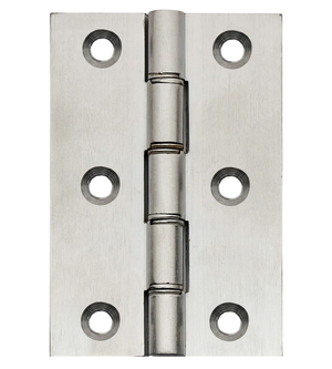 Brass Washered Butt Hinge - 76x51mm - Satin Chrome - Pair - Hardware Solutions