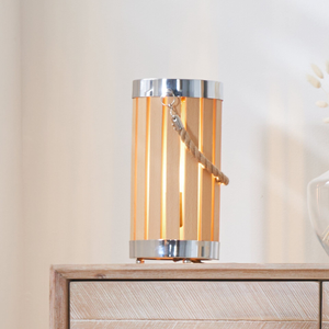 Hayle Natural Wood Lantern Table Lamp