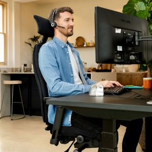 Positiv Plus High Back Chair - Black