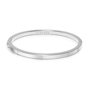 Men's Silver Simplicity Bangle (XL)
