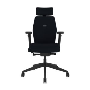 Positiv Plus Medium Back Black Office Chair (with armrests & headrest)