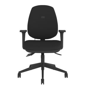 Positiv R600 Medium Back Black Office Chair (with 4D armrests)