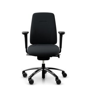 RH Logic 200 Medium Back Black Office Chair (with armrests & neckrest)