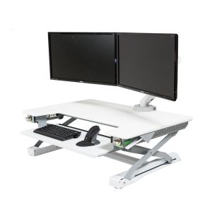 DeskRite 100 White Sit-Stand Platform
