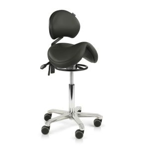Score Jumper Balance Saddle Stool with Backrest