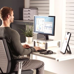 Premium Platinum Monitor Riser Plus