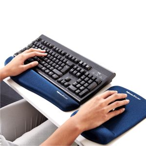 PlushTouch™ Blue Mouse Pad Palm Support