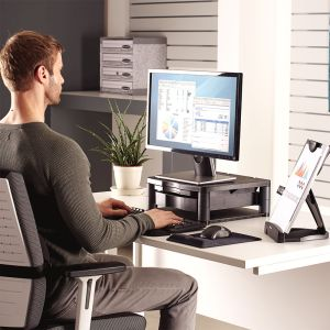 Premium Graphite Monitor Riser Plus