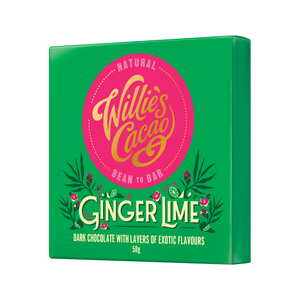 Willie's Cacao - Czekolada Imbir i Limonka 70% - Ginger Lime 50g
