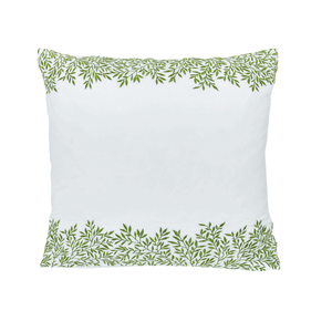 Lemon Tree/Willow Bough Square Pillowcase, Leaf Green