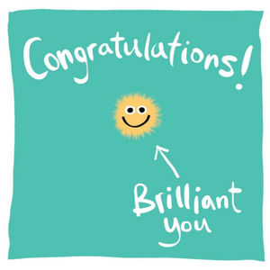 Moonpig Illustration Of A Smiling Sun Congratulations Card