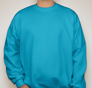 Hanes Ultimate Cotton Heavyweight Crewneck Sweatshirt - Teal