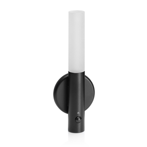 Auraglow Wooden Rechargeable Motion Sensor Wall Light - ARALI - Black Metal