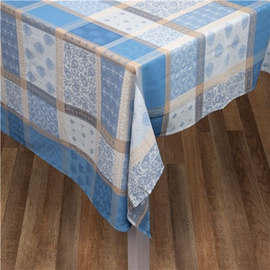 L'Ensoleillade - Valescure Blue Tablecloth w/Teflon Coating 320x180cm