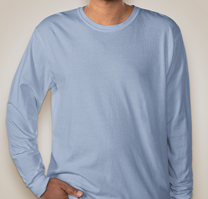 Comfort Colors 100% Cotton Long Sleeve Shirt - Washed Denim