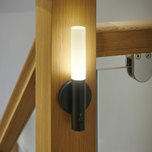 Auraglow Wooden Rechargeable Motion Sensor Wall Light - ARALI - Walnut Wood