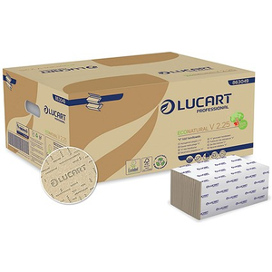 Lucart EcoNatural V-Fold Hand Towels 190 Sheets (Pack of 20)