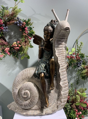 Palmyra Fairy on Snail Décor Ornament