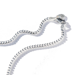 Men's Silver Cuban Curb Chain (22")
