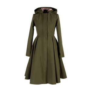 Khaki Green Waterproof Coat For Women: Moss Green (XXL)