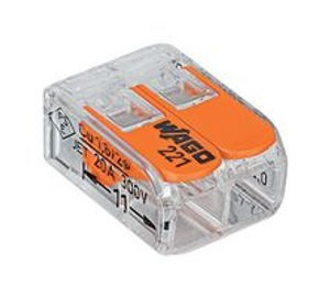 Wago 221-412 Compact 2 Way Splicing Connector 100 Pack