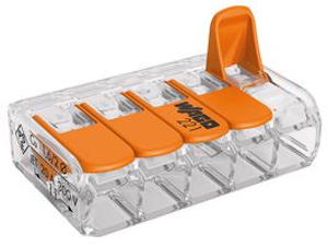 Wago 221-415 Compact 5 Way Splicing Connector 25 Pack