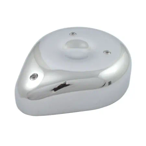 Doss Teardrop CV Air Cleaner Cover in Chrome Finish For 1990-2017 Big Twin, 1988-2021 XL Sportster With CV Or Delphi Inj. (Excluding E-Throttle) Models (72984)