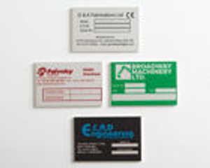 Aluminium Anodic Labels 75mm x 50mm