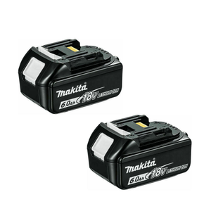 Makita BL1860B Genuine 18V 6.0Ah Li-Ion Twin Battery Pack With Charge Level Indicator