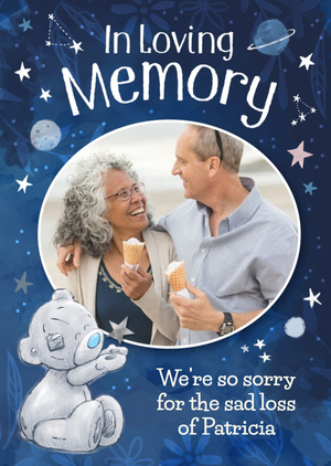 Tatty Teddy In Loving Memory Stars And Planets Sympathy Card