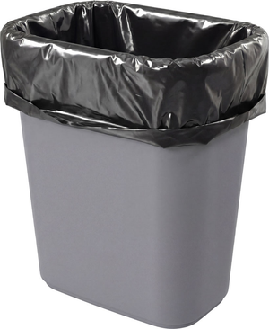 Post Consumer Recycled Trash Liners - 24" x 32" 1 Mil Black