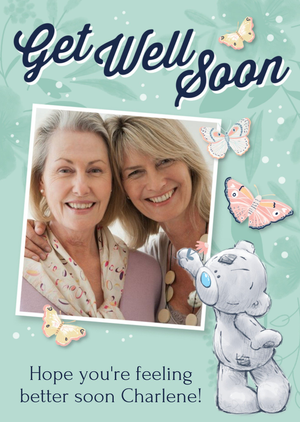Get Well Soon Photo Upload Tatty Teddy Card