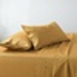 Soho 1000TC Cotton Sheet Set Mustard Super King Bed Extra Depth