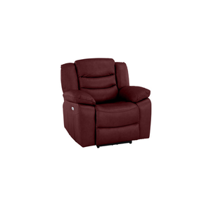 Marlow Electric Recliner Armchair in Burgundy Leather
