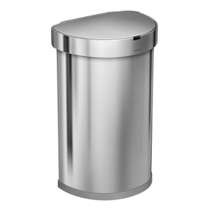 Simplehuman 45 Litre Stainless Steel Semi Round Sensor Bin 