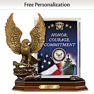 Navy Values Personalized Sculpture