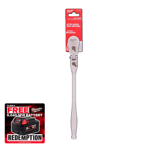 Milwaukee 4932479653 3/8" Drive Long Flex Head Ratchet