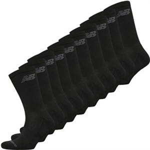 New Balance Ten Pack Cushioned Crew Socks Black