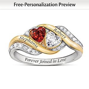 Joy Of Real Love Personalized Ring
