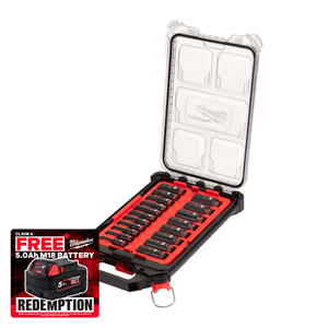 Milwaukee 4932480946 3/8" PACKOUT™ Deep Impact Socket Set (19 Pieces)